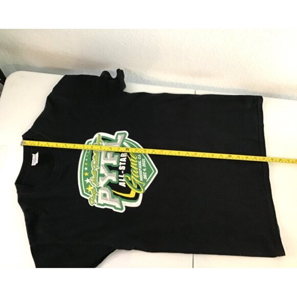 PORT & COMPANY- MENS BLACK FRONT GRAPHIC SHORT SLEEVE COTTON T-SHIRT SIZE MEDIUM - Picture 6 of 6